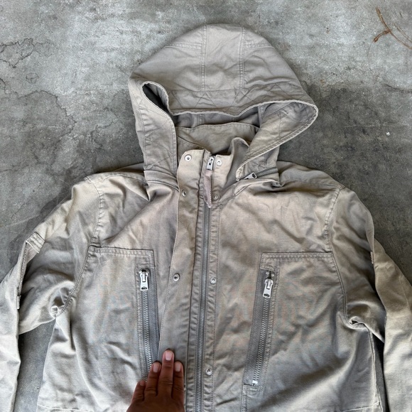 ALL SAINTS Skyler Parka Womens Coat Trench Jacket Cotton Size M - Picture 3 of 8